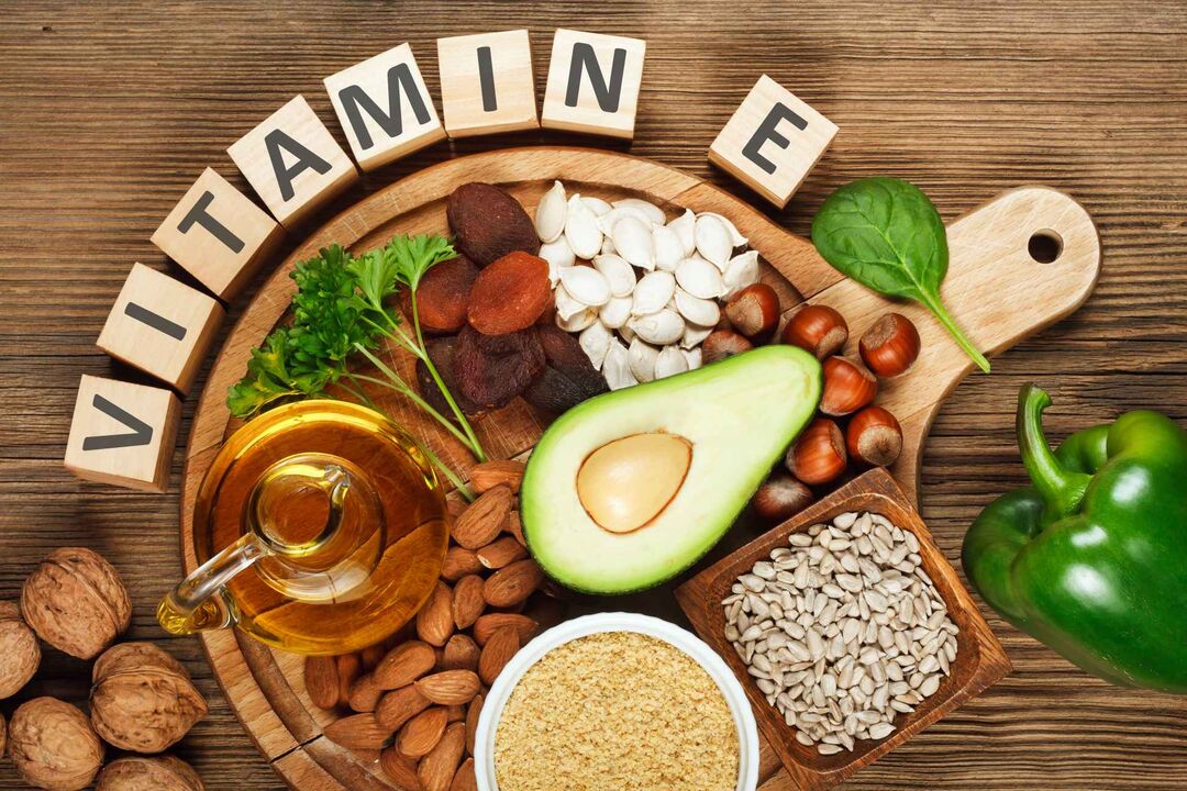 Vitamina E como parte do OCUVIT